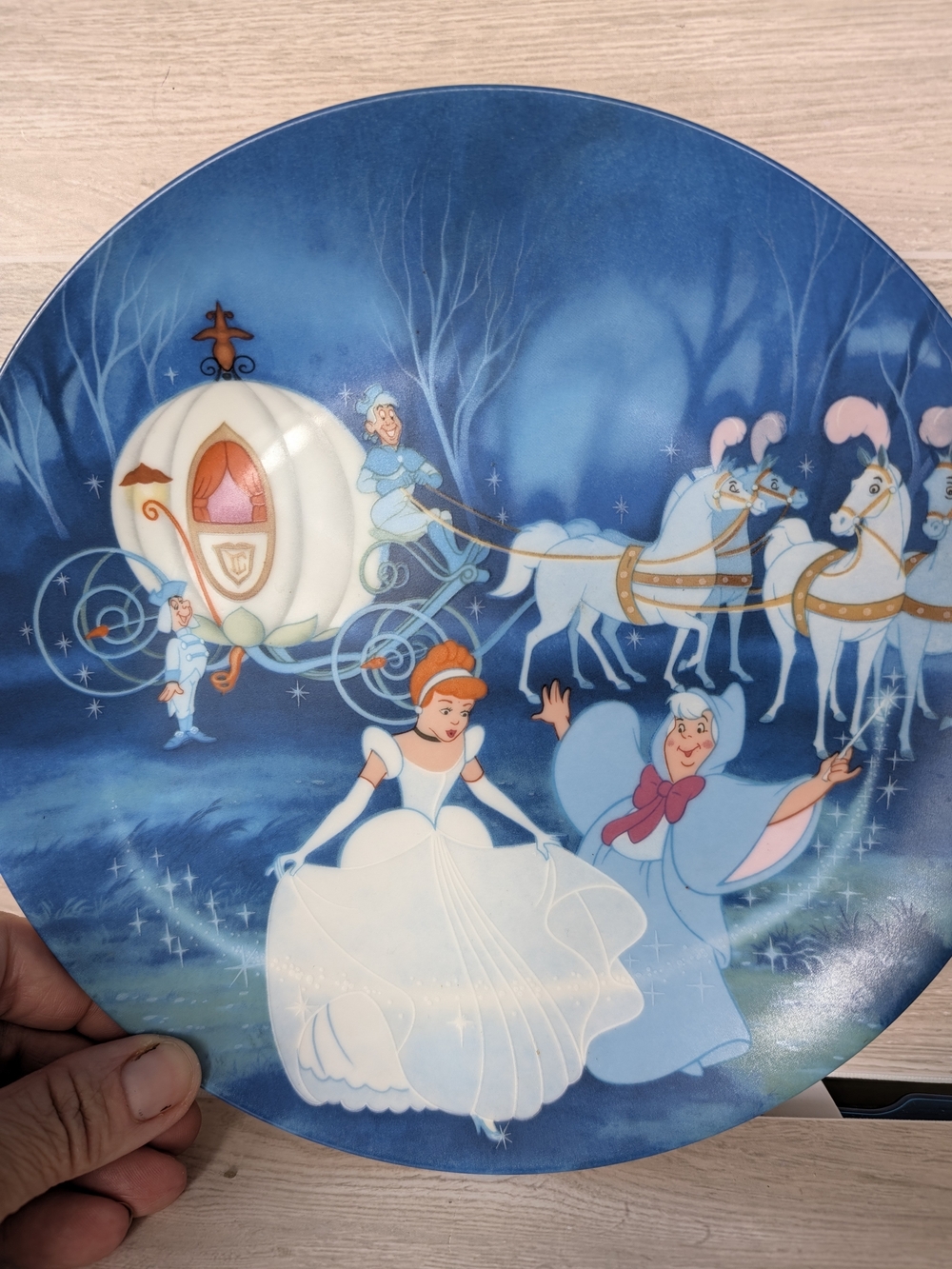 Vintage 1988 Disney Cinderella "Bibbidi-Bobbidi-Boo" Collector Plate